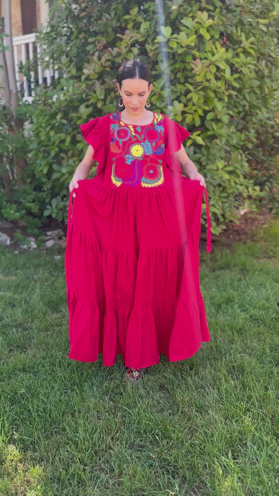 
                  
                    Load and play video in Gallery viewer, Red Fiesta Dress
                  
                